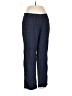 Eileen Fisher 100% Silk Plaid Blue Silk Pants Size S - photo 1