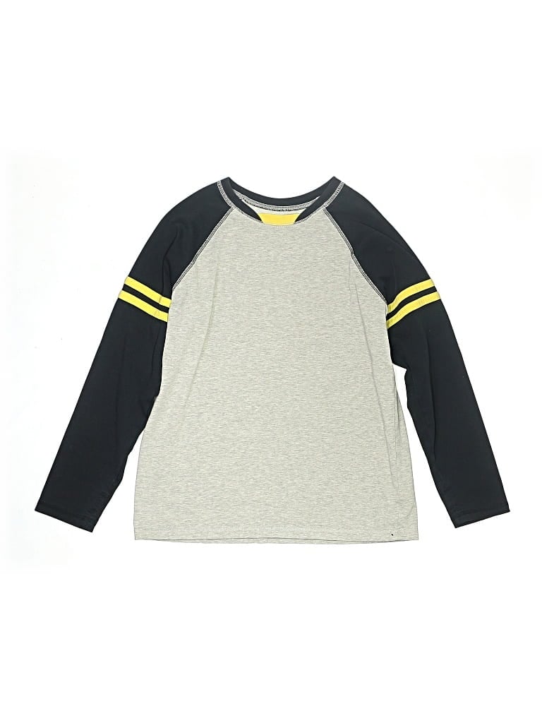 Pre-owned Hanna Andersson Kids' Long Sleeve T-shirt In Gray