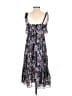 Saints + Secrets 100% Polyester Floral Blue Casual Dress Size 10 - photo 2