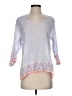 Oliphant 100% Cotton Gray 3/4 Sleeve Blouse Size S - photo 1
