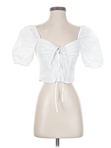 WAYF Short Sleeve Blouse (view 1)