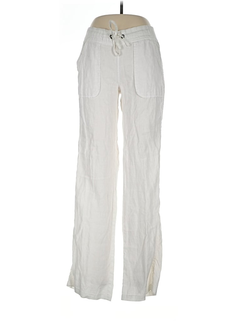 Pre-owned Athleta Linen Pants In Ivory