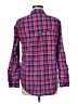Express 100% Cotton Plaid Red Long Sleeve Button-Down Shirt Size M - photo 2