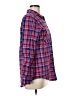 Express 100% Cotton Plaid Red Long Sleeve Button-Down Shirt Size M - photo 4