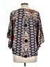 Shein 100% Viscose Blue 3/4 Sleeve Blouse Size 12 - photo 2