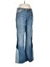 FRAME Color Block Blue Jeans Size 28 waist - photo 1
