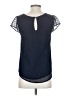 Papermoon 100% Polyester Blue Short Sleeve Blouse Size XS - photo 2