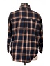 Shein Curve 100% Polyester Plaid Brown Long Sleeve Blouse Size 14 Plus (1) - photo 2