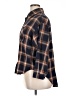 Shein Curve 100% Polyester Plaid Brown Long Sleeve Blouse Size 14 Plus (1) - photo 5