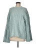 Francesca's Solid Teal Pullover Sweater Size M - photo 1