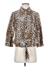 Chico's 100% Cotton Animal Print Tan 3/4 Sleeve Blouse Size Sm (0) - photo 1