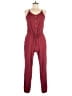 Unbranded Solid Burgundy Jumpsuit Size L - photo 1