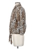 Chico's 100% Cotton Animal Print Tan 3/4 Sleeve Blouse Size Sm (0) - photo 5