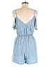 Cotton On 100% Cotton Solid Blue Romper Size S - photo 2