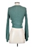 Zaful 100% Polyester Teal Long Sleeve Top Size S - photo 2