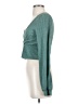 Zaful 100% Polyester Teal Long Sleeve Top Size S - photo 5