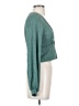 Zaful 100% Polyester Teal Long Sleeve Top Size S - photo 4