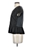 Cut25 100% Leather Black Short Sleeve Top Size 2 - photo 5
