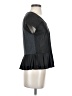 Cut25 100% Leather Black Short Sleeve Top Size 2 - photo 4