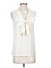 Ann Taylor LOFT 100% Polyester Ivory Sleeveless Blouse Size XS - photo 1