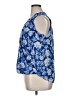 INC International Concepts Blue 3/4 Sleeve Blouse Size XL - photo 5