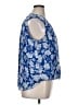 INC International Concepts Blue 3/4 Sleeve Blouse Size XL - photo 4