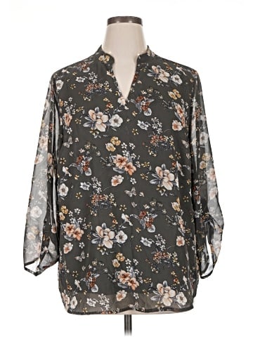Papermoon 3/4 Sleeve Blouse (view 1)
