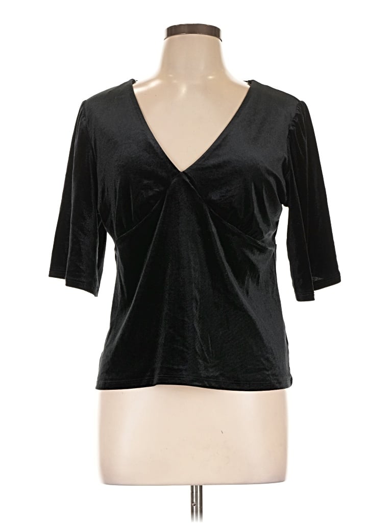 Pre-owned Knox Rose 3/4 Sleeve T-shirt In Black