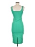 Zara Solid Green Cocktail Dress Size M - photo 2