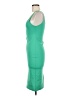 Zara Solid Green Cocktail Dress Size M - photo 5