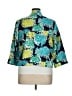 Kim Rogers 100% Linen Print Teal Blazer Size XL (petite) - photo 2