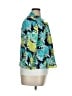 Kim Rogers 100% Linen Print Teal Blazer Size XL (petite) - photo 4