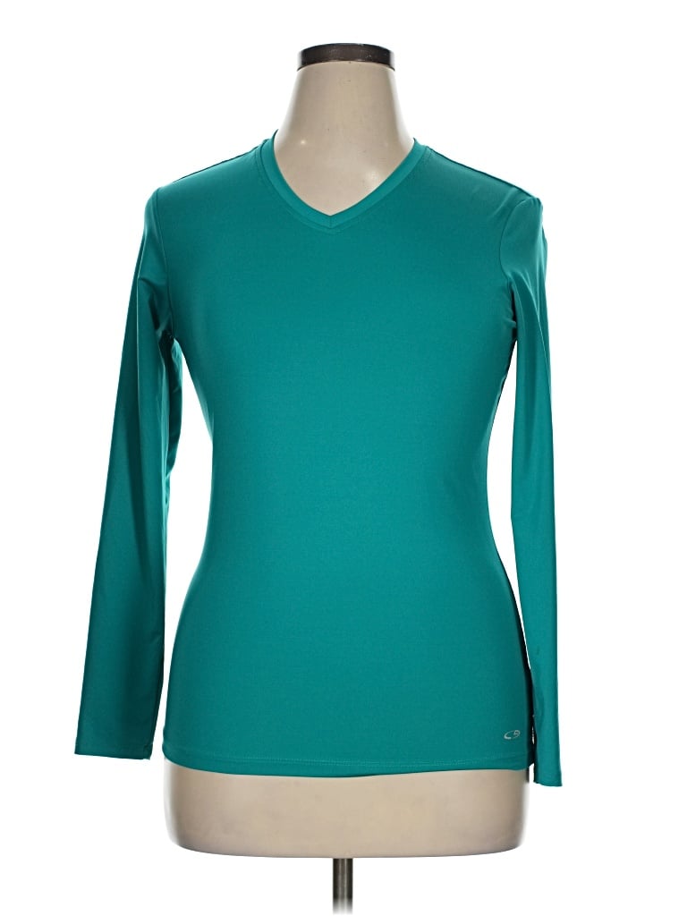 Pre-owned C9 By Champion 3/4 Sleeve T-shirt In Teal