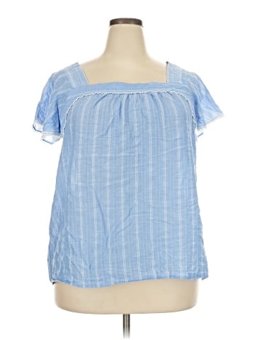 St. John's Bay Short Sleeve Blouse (view 1)