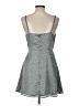 Lulus 100% Polyester Polka Dots Gray Casual Dress Size L - photo 2