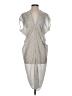 Mirth Chevron-herringbone Gray Silver Cocktail Dress Size S - photo 1