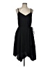 Gap 100% Polyester Solid Black Casual Dress Size 10 - photo 1