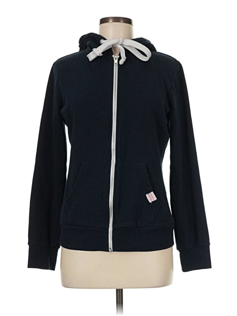 Pre-owned Assorted Brands Zip Up Hoodie In Blue