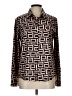 Unbranded Brown Ivory Long Sleeve Blouse Size L - photo 1