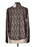 Unbranded Brown Ivory Long Sleeve Blouse Size L - photo 2