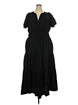 long jean overall dress Denim Overall Dress Medium Wash / S