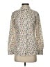 Talbots Print Ivory Long Sleeve Blouse Size XS - photo 1