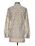 Talbots Print Ivory Long Sleeve Blouse Size XS - photo 2