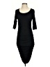 Aqua Solid Black Cocktail Dress Size S - photo 1
