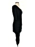 Aqua Solid Black Cocktail Dress Size S - photo 4