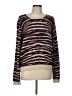 Peyton Jensen Animal Print Purple Pullover Sweater Size L - photo 1