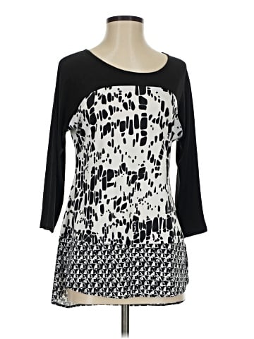 Perseption Concept 3/4 Sleeve Top (view 1)