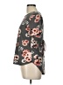 J for Justify Floral Gray Short Sleeve Blouse Size L - photo 5