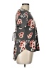 J for Justify Floral Gray Short Sleeve Blouse Size L - photo 4