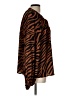 Flying Tomato Animal Print Brown Long Sleeve Blouse Size L - photo 4